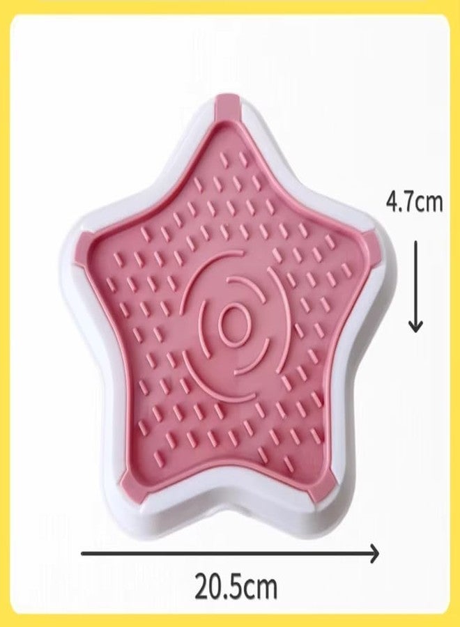 KittuPet Premium Slow Feeder Pet Bowl for Dogs & Cats | Star Design, Non-Slip Base, Easy to Clean, Durable Plastic | Improves Digestion & Prevents Choking | Suitable for Puppies & Kittens - Image 2